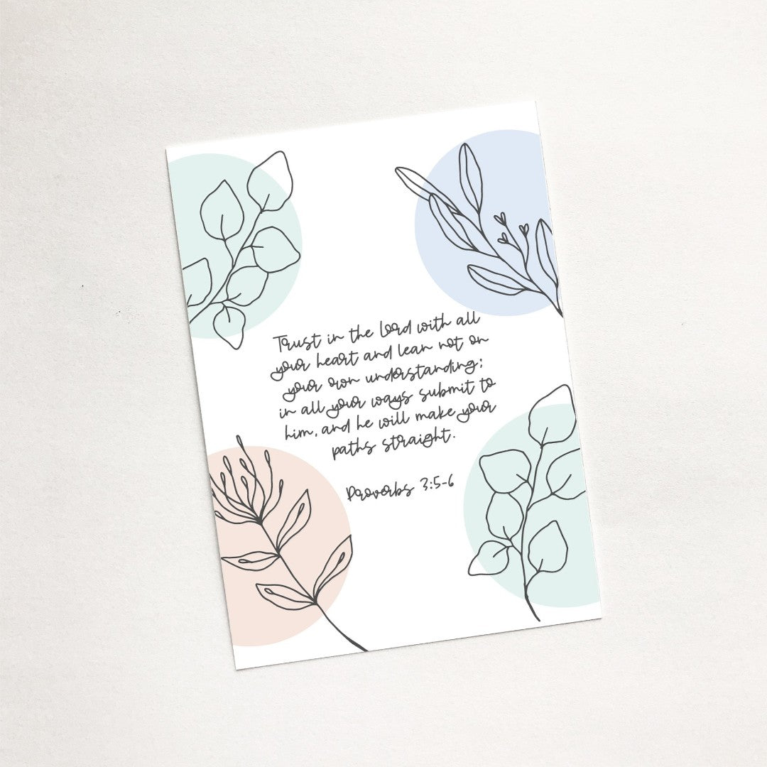 Trust in the Lord (Flora) - Mini Card