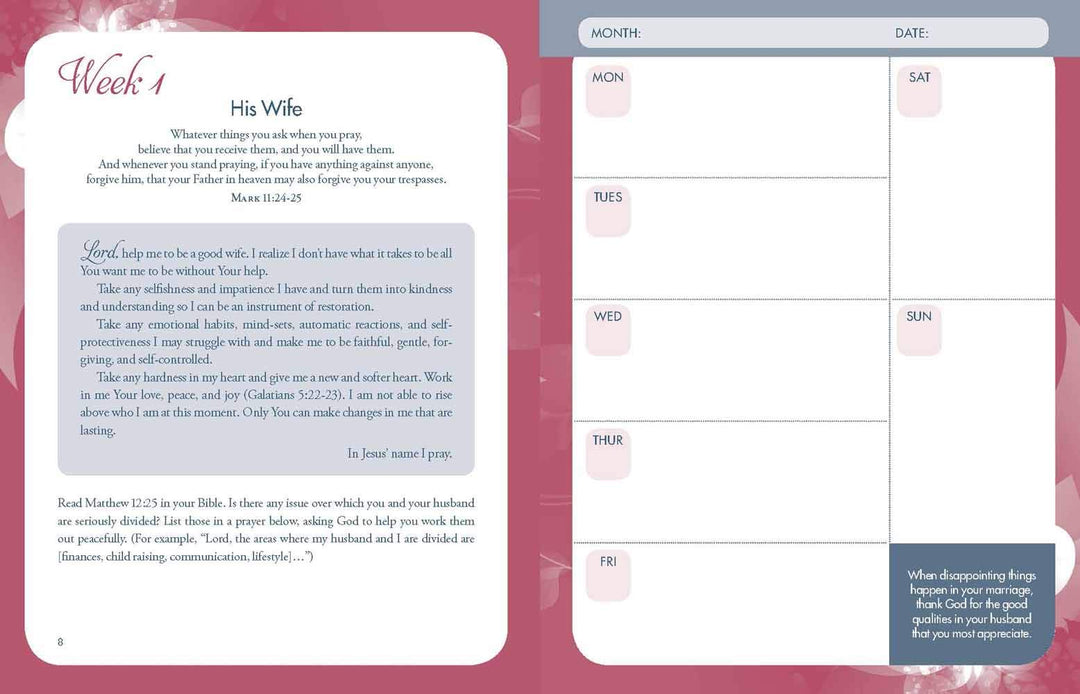 The Power of a Praying Wife Planner - Re-vived
