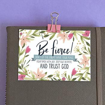 Be Fierce - Mini Card - Re-vived