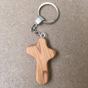 Olivewood Holding Cross Keyring