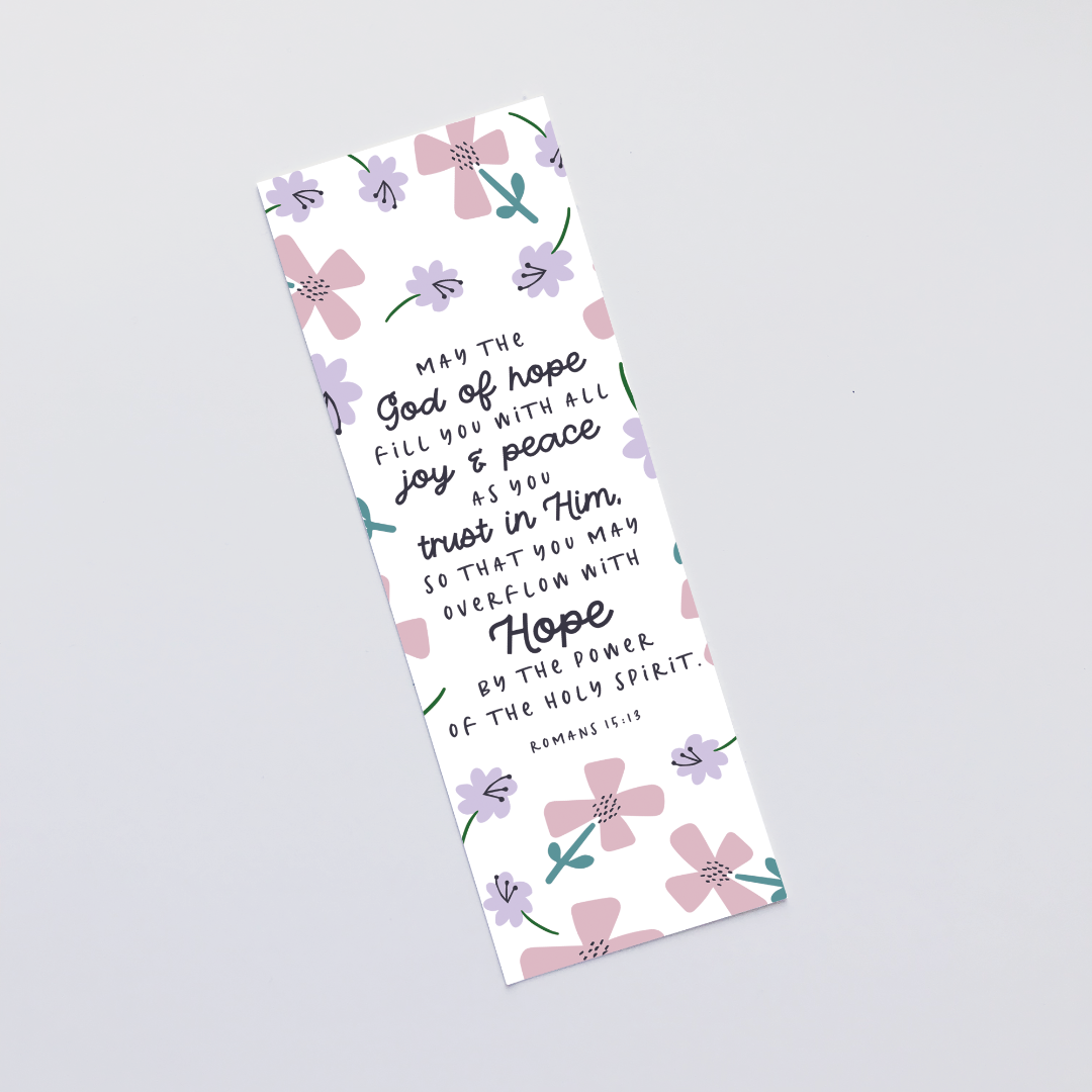 May The God Of Hope (Petals) Bookmark