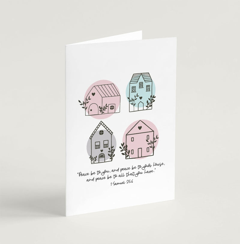 Peace Be To Your House (Scandi Home) - Greeting Card