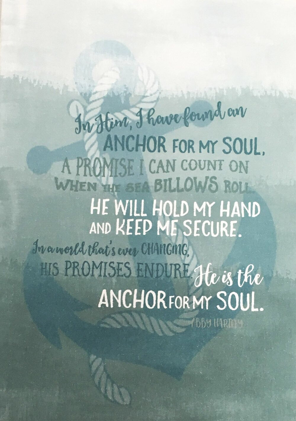 Anchor For My Soul Mini Card - Re-vived