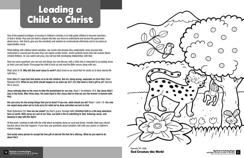 Big Book of Colouring Pages with Bible Stories for Kids of All Ages - Re-vived