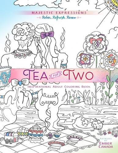 Tea For Two Adult Colouring Book - Re-vived