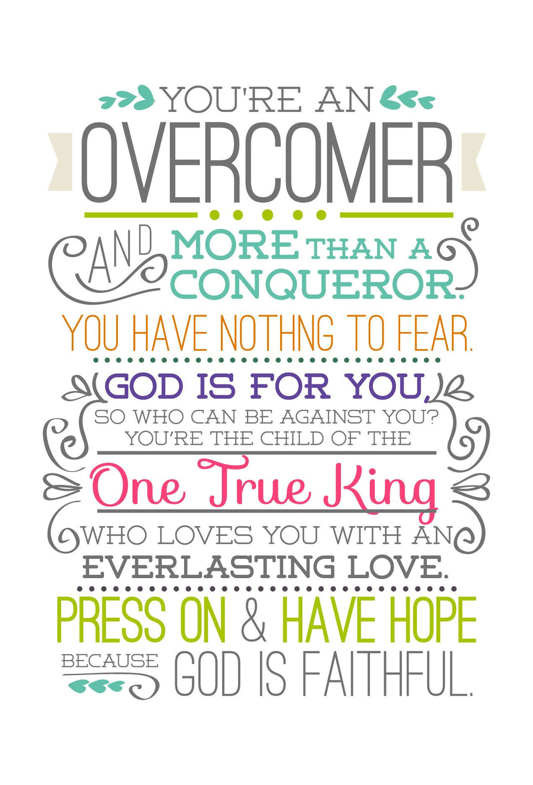 Overcomer - Mini Card - Re-vived